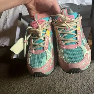 Off-White | Shoes | Offwhite Pink And Green Sneakers Vibrant  display picture 3